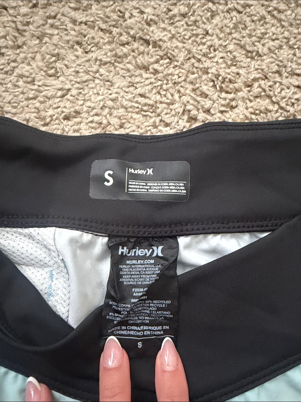 Hurley Phantom Coral-to-Black Gradient Women's Athletic/ Board Shorts - Picture 2 of 5